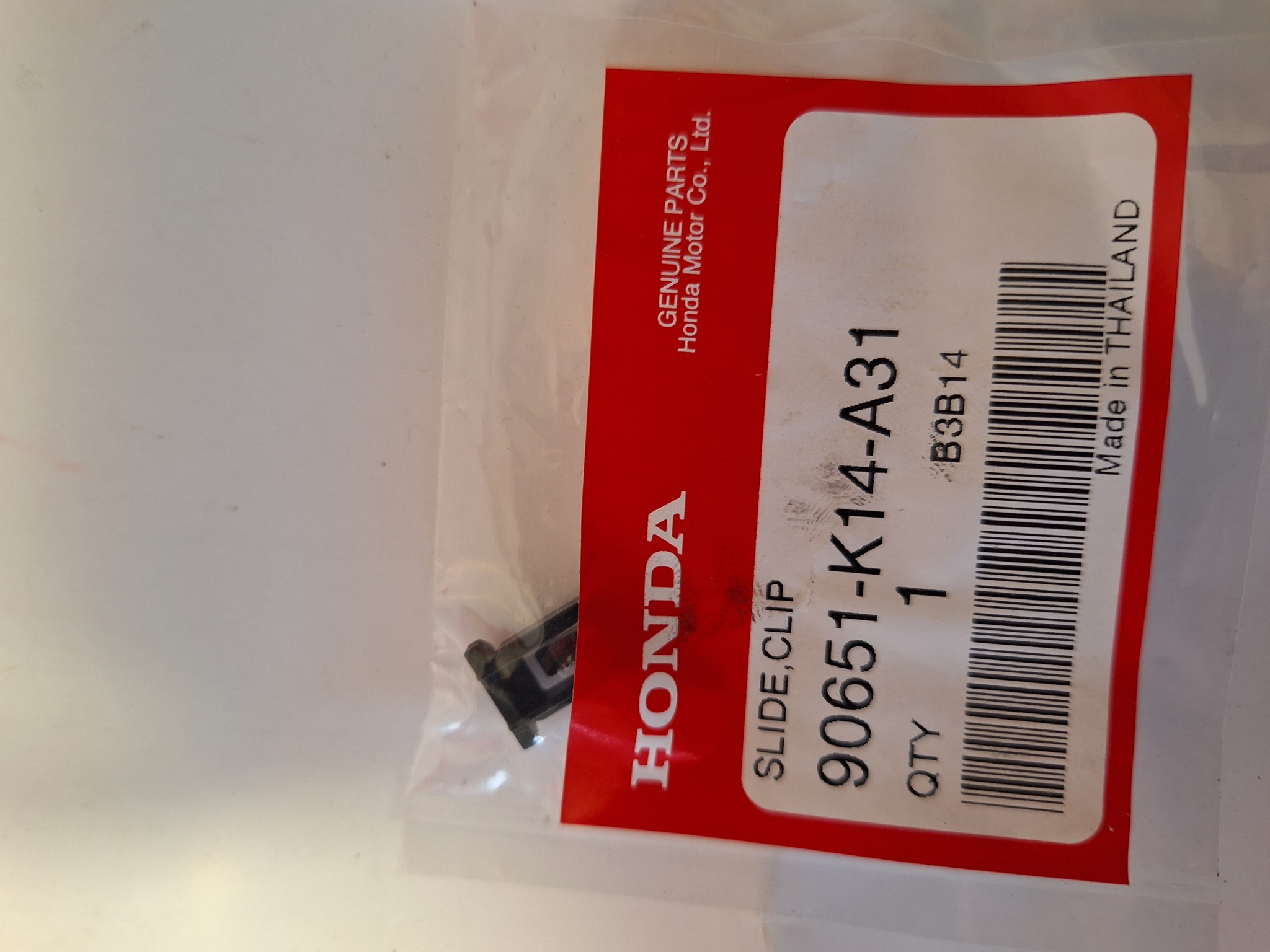 Picture of CLIP, SCHIENE  90651-K14-A31  